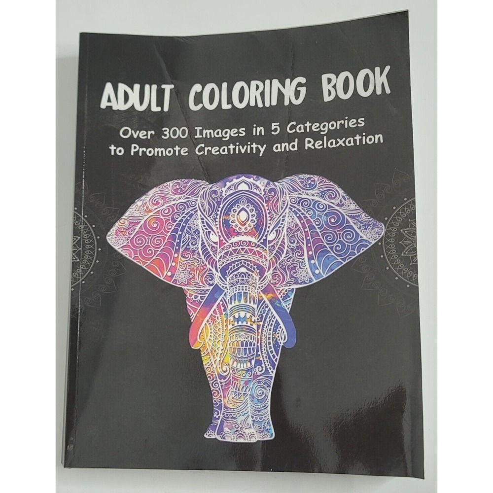 Alban Ray Adult 300 Images Coloring Book Animals Women Landscapes Flowers